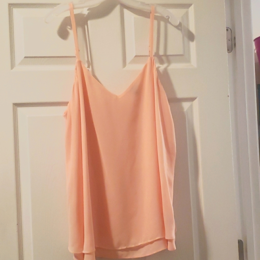Torrid Pink Chiffon Double Layer Swing Cami